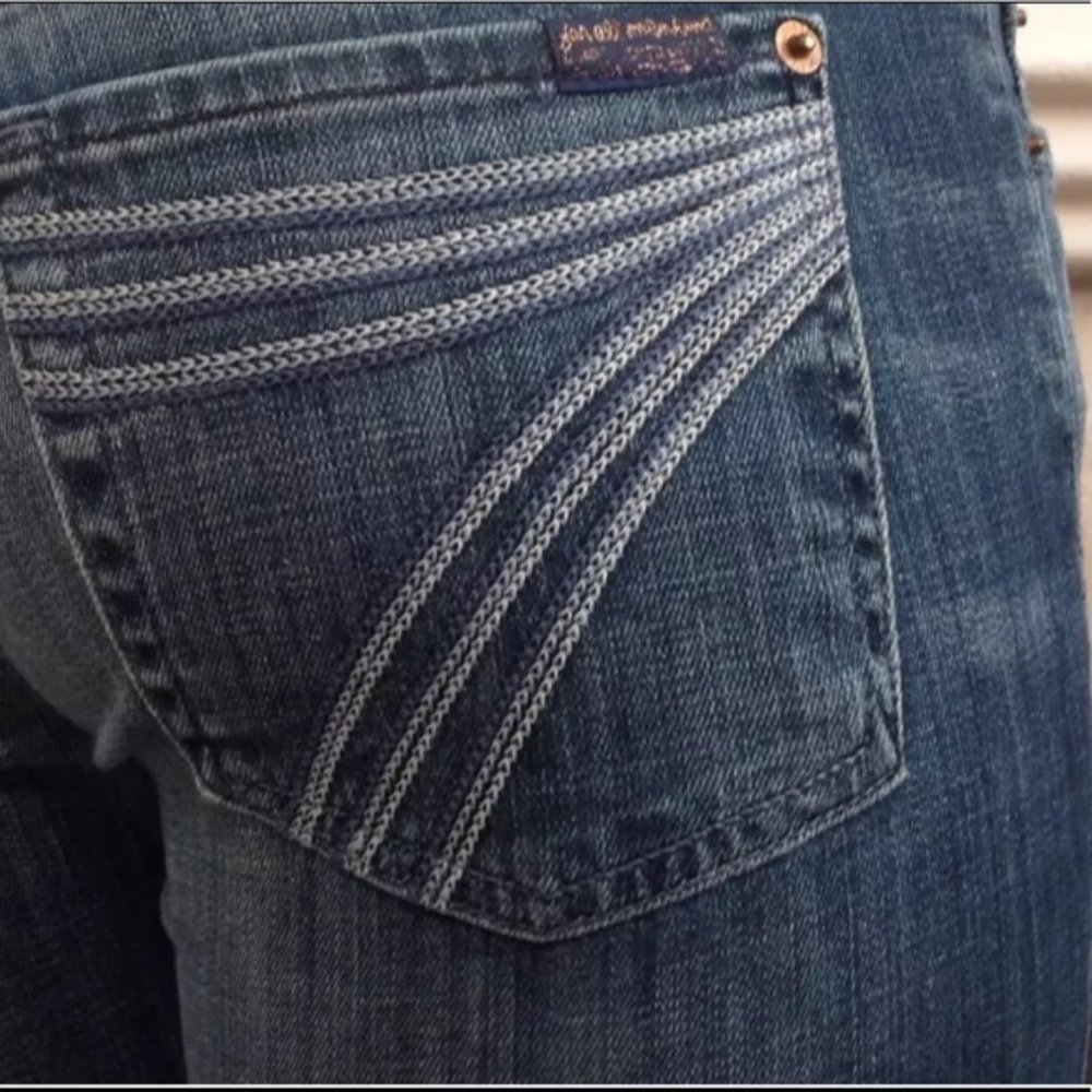 7FAM Dojo Wide Leg Crop Jean 29 USA